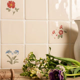 Winchester Classic Floral Tubelined Dog Rose 12.7 x 12.7cm