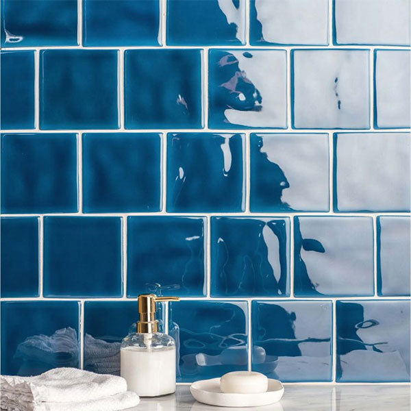Winchester Classic Prussian Blue Field Tile 12.7 x 12.7cm