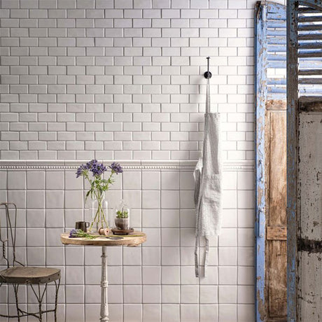 Winchester Classic Pure White Half Tile 12.7 x 6.3cm