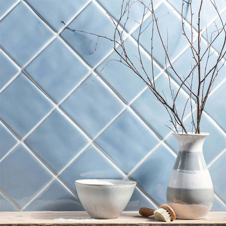 Winchester Classic Sky Blue Field Tile 12.7 x 12.7cm