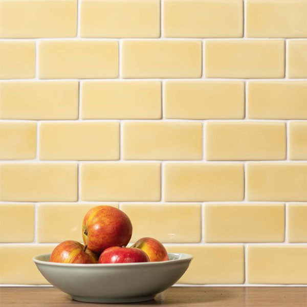 Winchester Classic Soft Yellow Half Tile 12.7 x 6.3cm