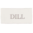 Winchester Residence Dill in Grey on Cotton Half Tile 13 x 6.3cm