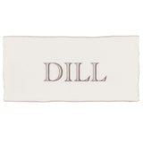 Winchester Residence Dill in Grey on Cotton Half Tile 13 x 6.3cm
