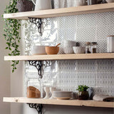 Winchester Residence Fabrique Coraline Dove Grey Tile 10 x 20cm