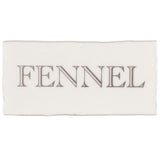 Winchester Residence Fennel in Grey on Cotton Half Tile 13 x 6.3cm
