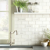 Winchester Residence Herbs & Spices Half Tiles 13 x 6.3cm