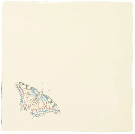 Winchester Residence Indigo Swallowtail Pastel Field Tile 13 x 13cm (palomino)