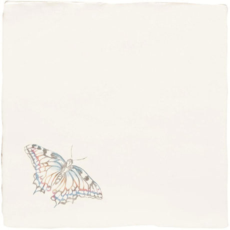 Winchester Residence Indigo Swallowtail Pastel Field Tile 13 x 13cm (papyrus)