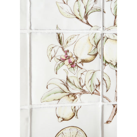 Winchester Residence Lemon 6 Tile Panel on Cotton 13 x 13cm