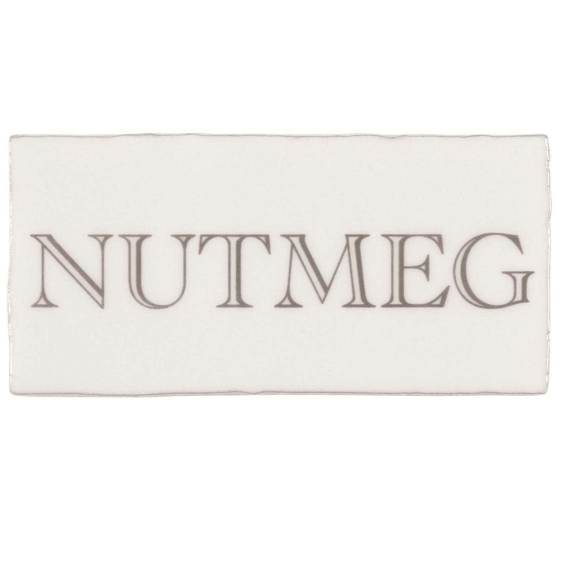 Winchester Residence Nutmeg in Grey on Cotton Half Tile 13 x 6.3cm