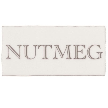 Winchester Residence Nutmeg in Grey on Cotton Half Tile 13 x 6.3cm