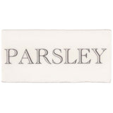 Winchester Residence Parsley in Grey on Cotton Half Tile 13 x 6.3cm