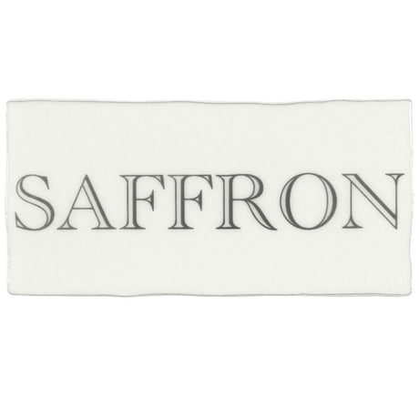 Winchester Residence Saffron in Grey on Cotton Half Tile 13 x 6.3cm