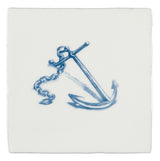Winchester Residence Anchor Blue on Papyrus 13 x 13cm