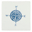 Winchester Residence Compass Blue on Papyrus 13 x 13cm