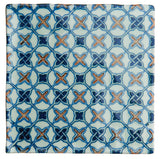 Winchester Residence Ormeaux Red on Mint 13 x 13cm