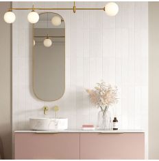 Tabo Moon Brushed Brass Obround Mirror 800 x 400mm