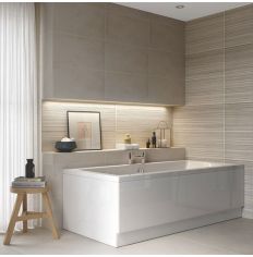 Apollo Holloway Square Double Ended Bath 1700 x 700 x 550mm