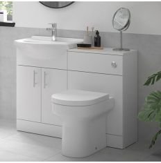 Tabo Como White Gloss Floor Standing WC Unit (BTW pan and basin unit not included)