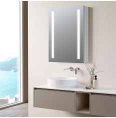 Tabo Pure 1 Door Front-Lit Mirror Cabinet 700 x 500mm