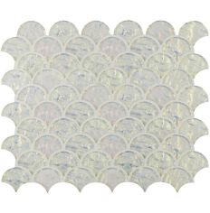 Original Style Aqua Scale Frosted Mosaic 25.6 x 29.6cm
