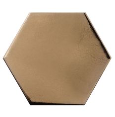 Scale Hexagon Metallic Tile 10.7 x 12.4cm