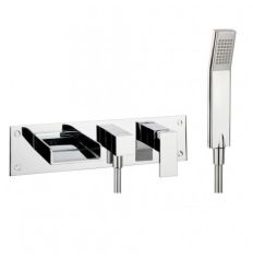 Crosswater Water Square Wall Mounted Bath Shower Mixer Tap 