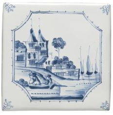 Winchester Classic Waterfront Delft Scene 12.7 x 12.7cm