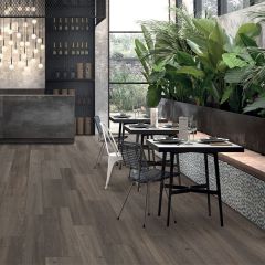 ABK Poetry Wood Poetry Mud Rett Tiles 20 x 120cm