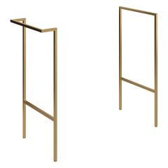 Apollo Avonlea Brushed Brass Optional Frame with Integrated Towel Rail