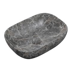 Apollo Nelson Grey Marble Effect Washbowl 460 x 330mm