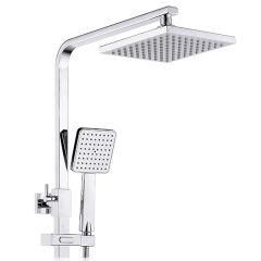 Apollo Nimbus Cool-Touch Thermostatic Mixer Shower with Riser & Overhead Kit