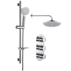 Apollo Stratus 4 - Two Outlet Triple Shower Valve with Riser & Overhead Kit