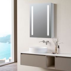 Tabo Pure 1 Door Front-Lit Mirror Cabinet 700 x 500mm
