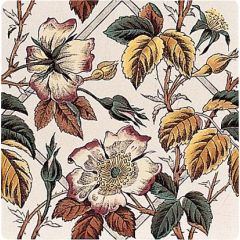 Original Style Floral Trellis Continuous Pattern Tile