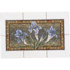 Original Style Blue Iris 6-tile Panel