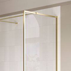 Cosmo Vega Optional Wetroom Side Panel Brass