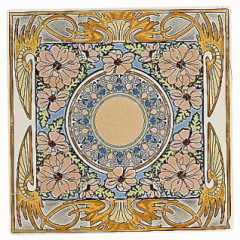 Evening Reverie Single floral tile