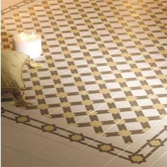 Odyssey Alhambra Summer Yellow and Regency Bath on White Tiles