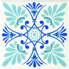 Odyssey Blue Tapestry Orleans Blue 15.2 x 15.2cm
