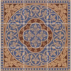 Original Style Disraeli Blue 9-Tile Set