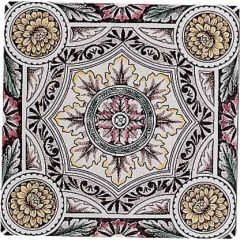 Original Style Symmetrical Floral Pattern Single Decor Tile