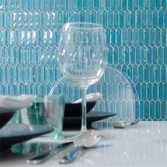 Porcelanosa Crystal Blue mosaic tiles