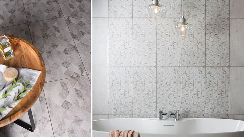 Living wall & floor tiles: Origami