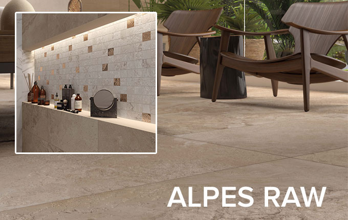 Alpes Raw tile collection by ABK
