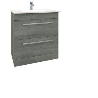 Purity Grey Ash 750mm Floor Standing Drawer Unit With Basin