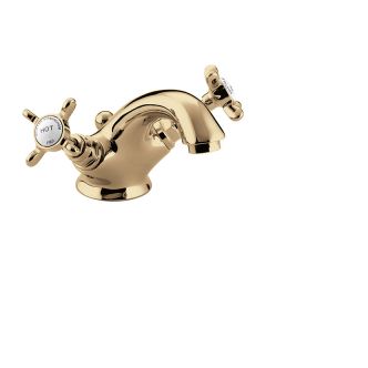 Bristan 1901 Basin Mixer Tap with Pop-up Waste- Gold