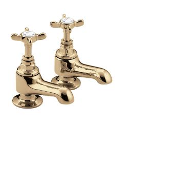 Bristan Colonial Bath Taps (Pair) Gold