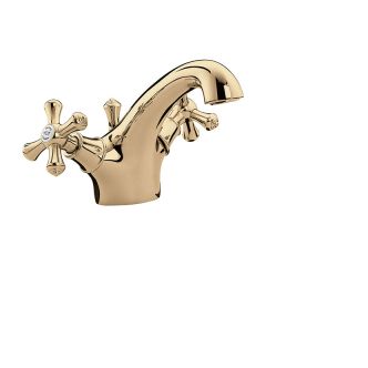 Bristan Colonial Mono Basin Mixer Tap With Pop Up Waste Gold