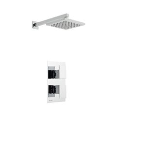 Element Thermostatic Concealed Shower with Fixed Overhead Drencher